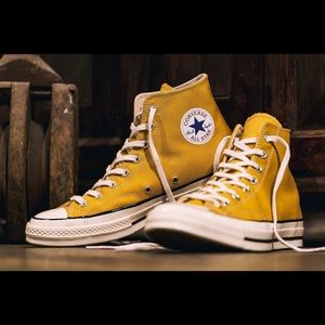 Mustard Yellow Converse High-tops